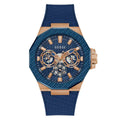 Guess Indy Blue Dial Blue Silicone Strap Men's Watch GW0853G3 - view 1