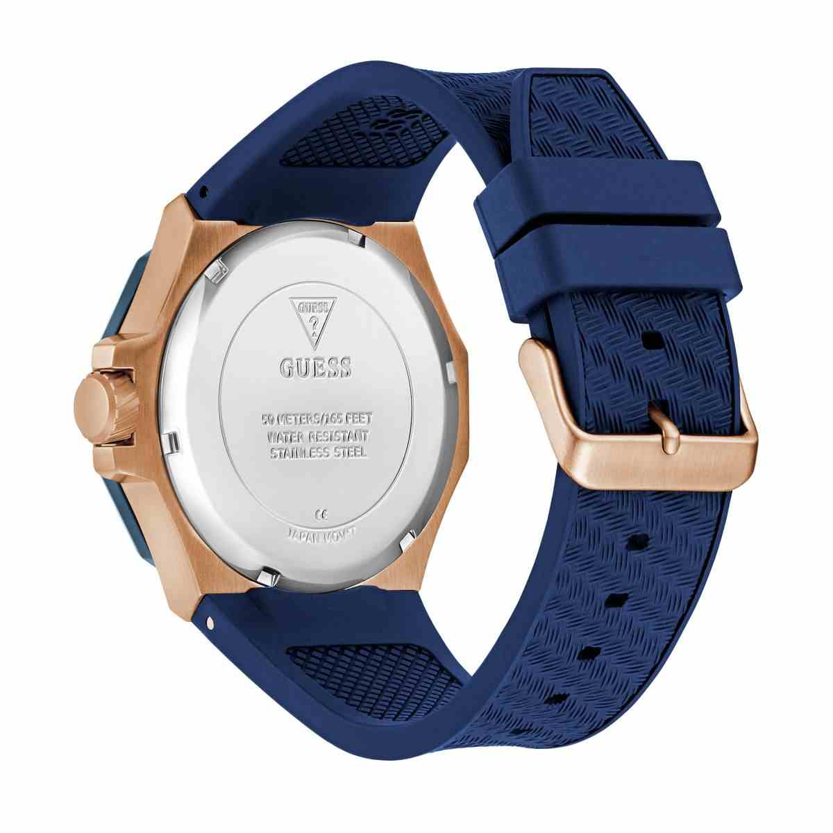 Guess Indy Blue Dial Blue Silicone Strap Men's Watch GW0853G3 - view 5