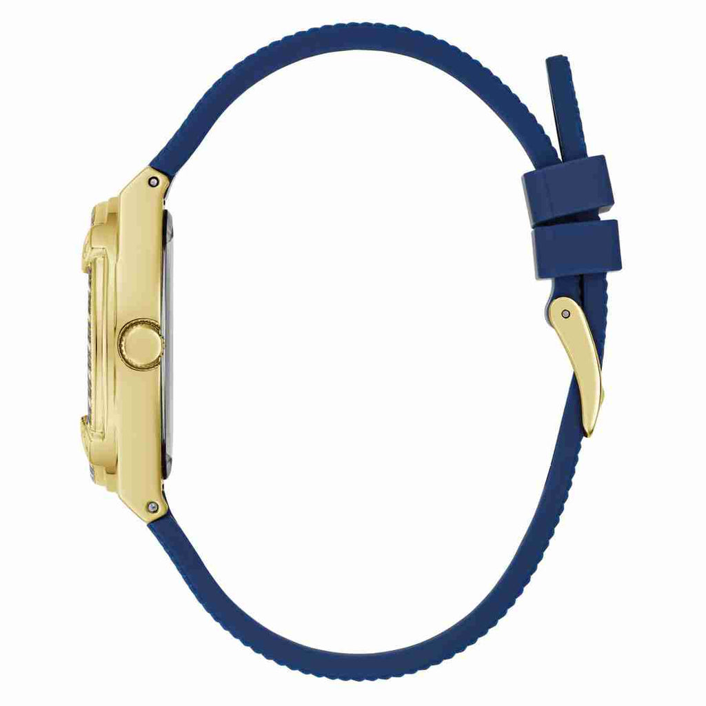 Guess White Dial Blue Silicone Strap Women's Watch GW1036L2 - view 2