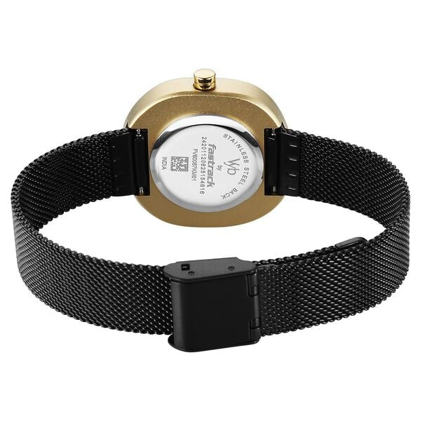 Fastrack Vyb Muse Black Dial Black Stainless Steel Strap Women's Watch FV60087KM01 - view 5