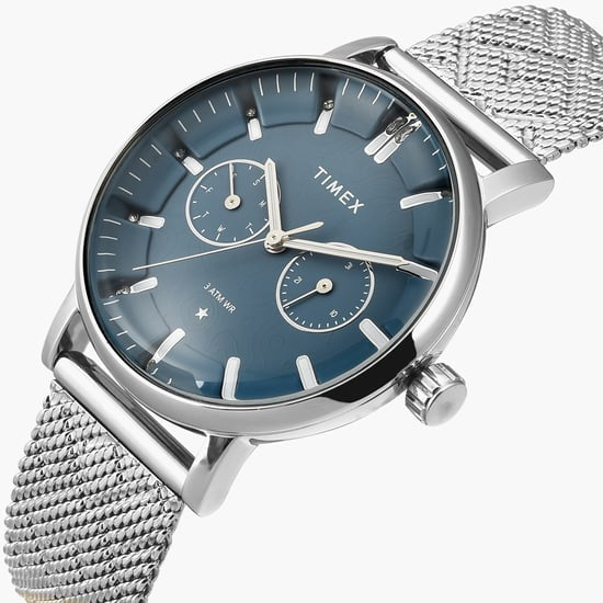 Timex Blue Dial Silver Stainless Steel Strap Women's Watch TWEL20301 - view 4
