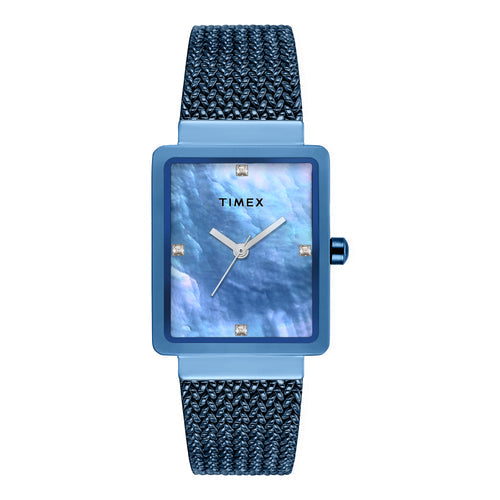 Timex Blue Mother-of-Pearl Dial Blue Steel Strap Women's Watch TWEL20705 - view 1