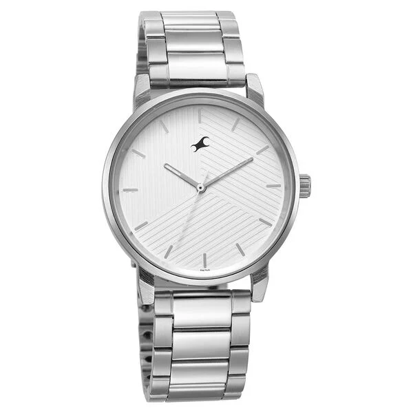Fastrack Stunners White Dial Silver Metal Strap Men's Watch 3278SM04 - view 2