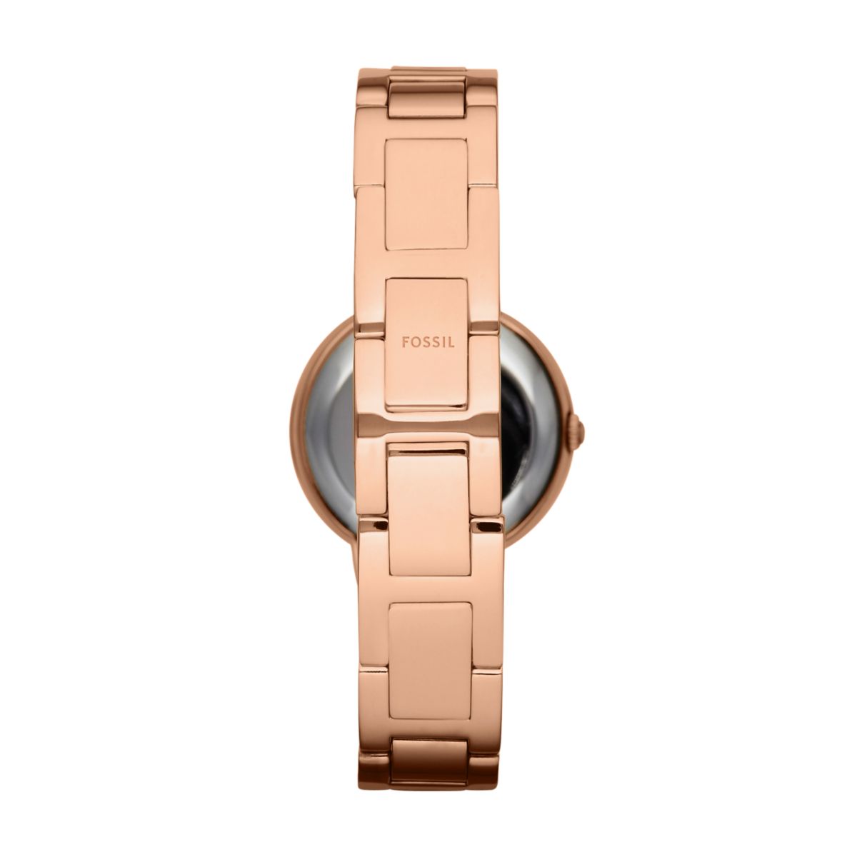 Fossil Virginia Silver Dial Rose Gold-Tone Stainless Steel Strap Women's Watch ES3284 - view 2