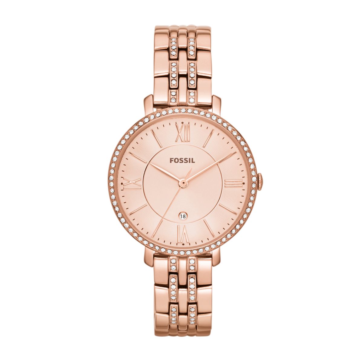 Fossil Jacqueline Rose Gold-Tone Stainless Steel Women's Watch ES3546 - view 1