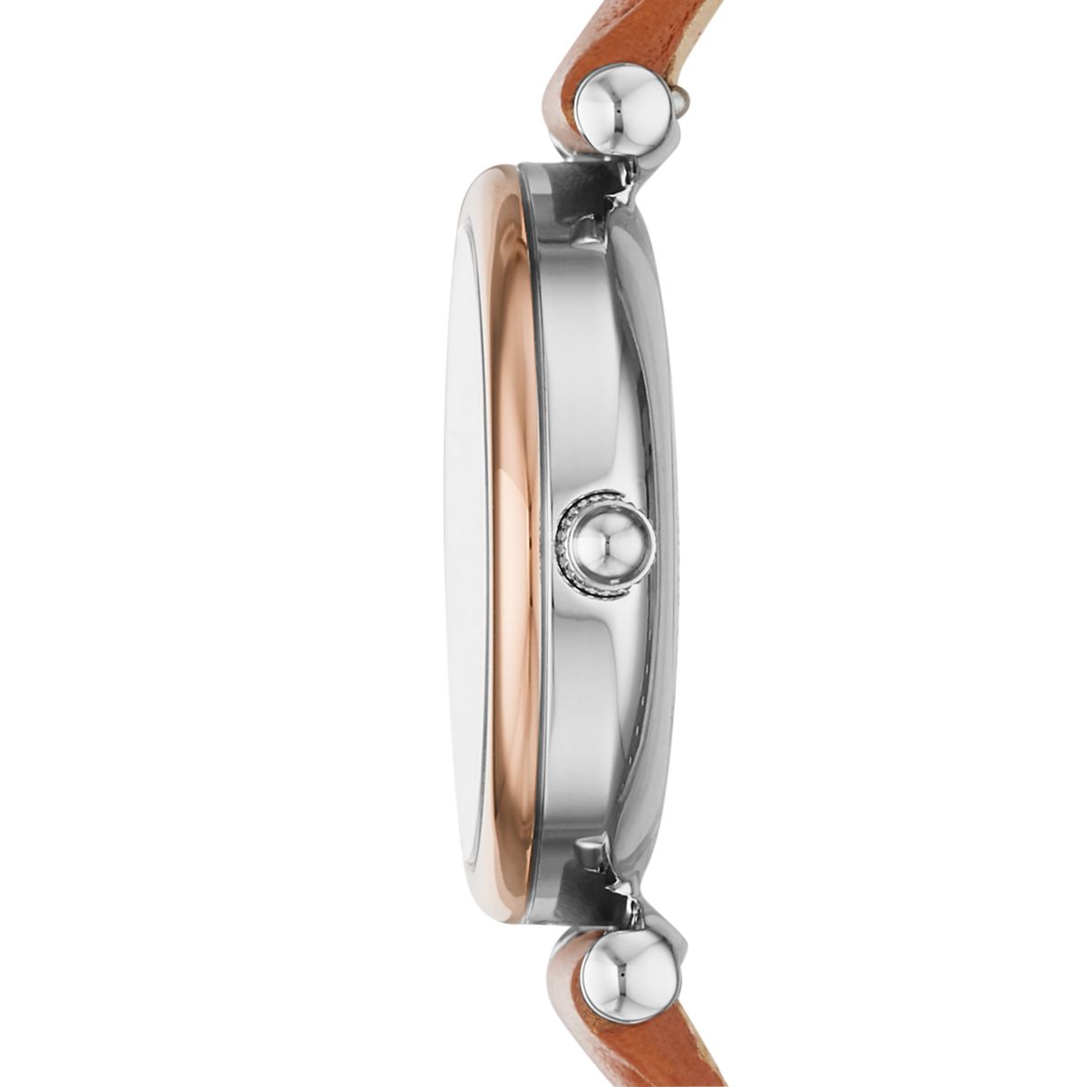 Fossil Carlie Mini Blue Dial Tan Leather Strap Kids' Watch ES4701 - view 3