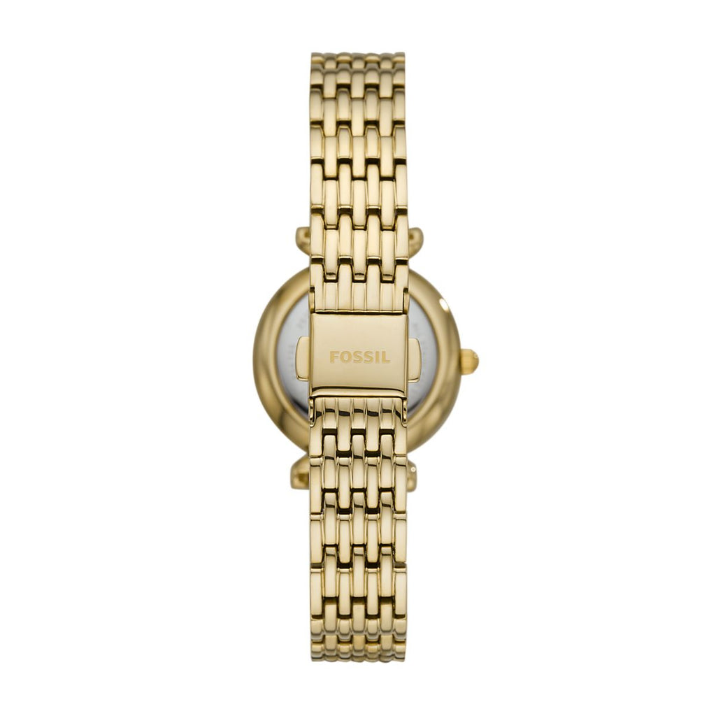 Fossil Carlie Mini Mother-of-Pearl Dial Gold-Tone Stainless Steel Women's Watch ES4735 - view 2