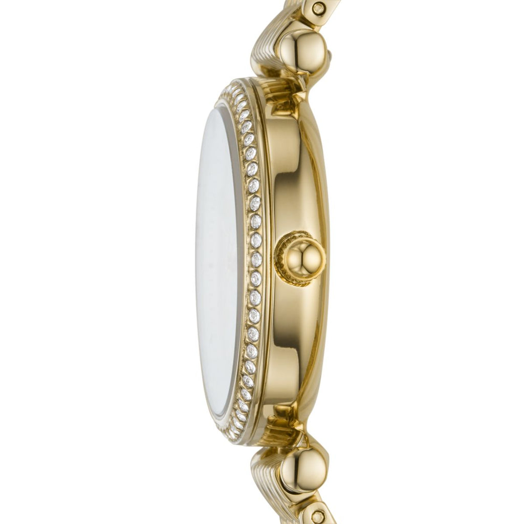 Fossil Carlie Mini Mother-of-Pearl Dial Gold-Tone Stainless Steel Women's Watch ES4735 - view 3