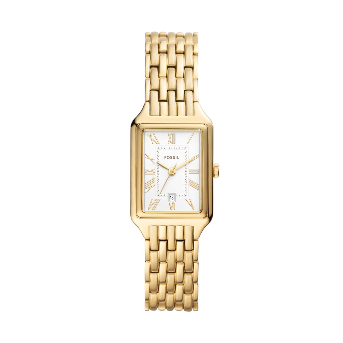 Fossil Raquel Silver Dial Gold-Tone Stainless Steel Strap Women's Watch ES5220 - view 1
