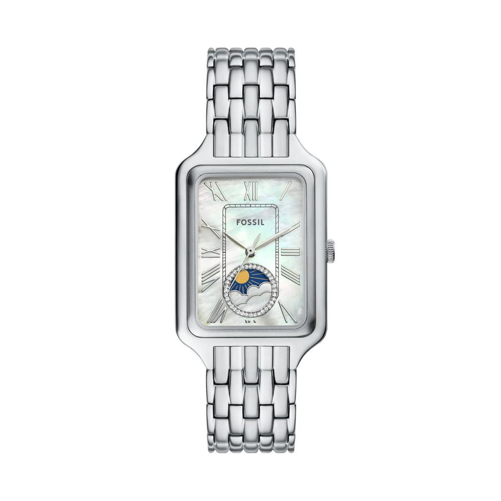 Fossil Raquel Sun Moon Mother-of-Pearl Dial Stainless Steel Strap Women's Watch ES5400 - view 1