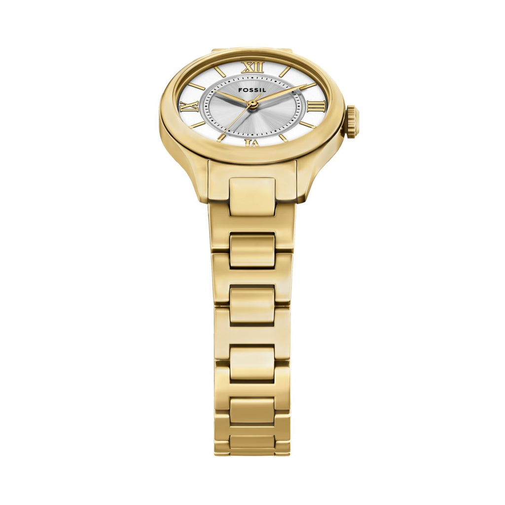 Fossil Gilmore Silver Dial Gold-Tone Stainless Steel Strap Women's Watch ES5421 - view 4