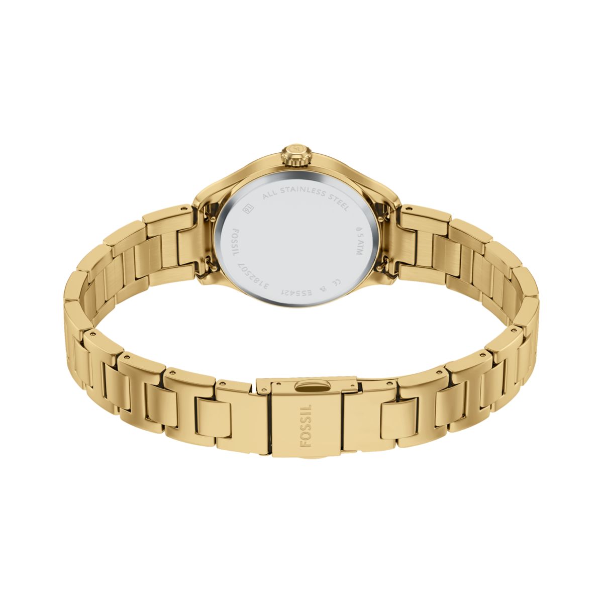 Fossil Gilmore Silver Dial Gold-Tone Stainless Steel Strap Women's Watch ES5421 - view 5