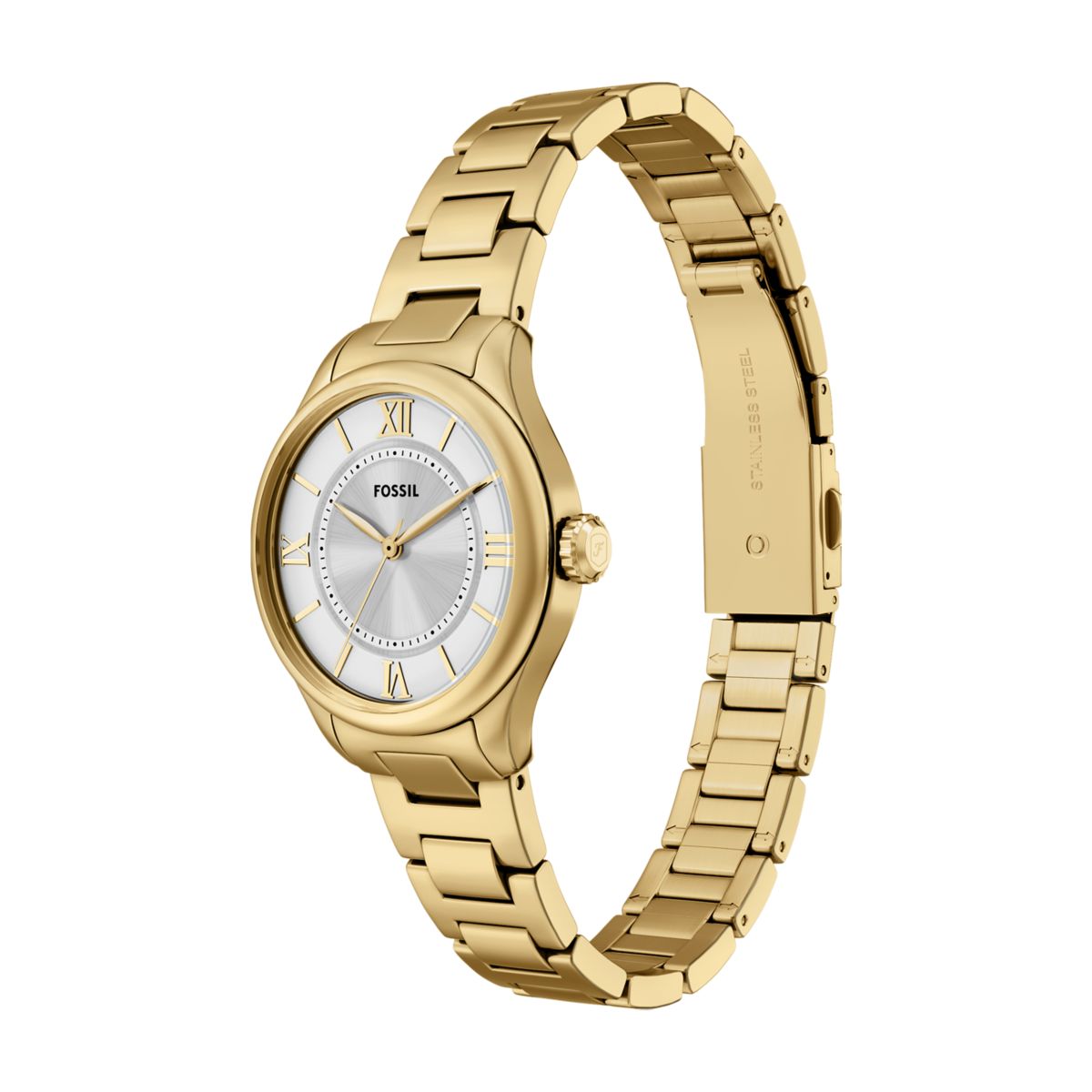 Fossil Gilmore Silver Dial Gold-Tone Stainless Steel Strap Women's Watch ES5421 - view 6