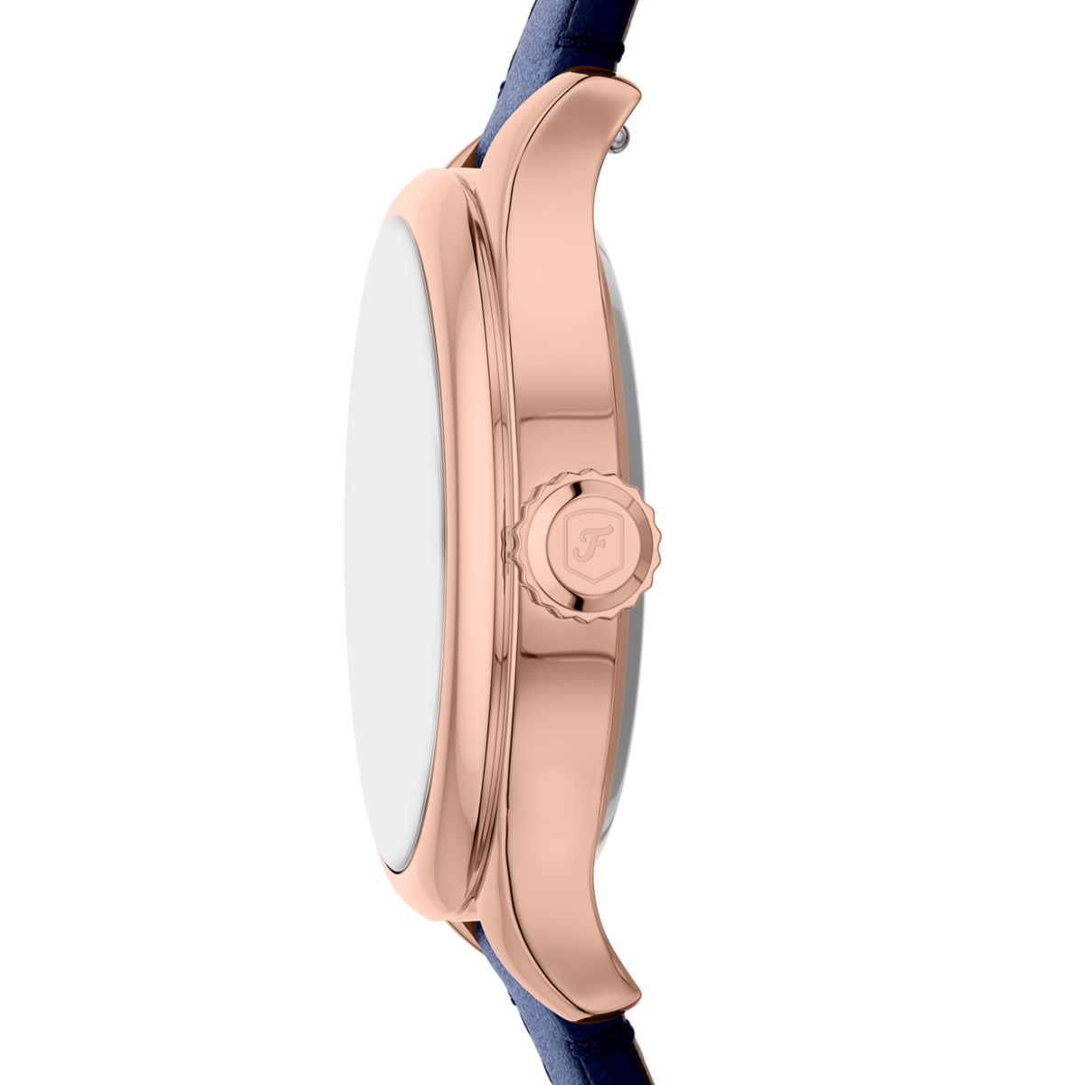 Fossil Gilmore Navy Blue Dial Navy Leather Strap Women's Watch ES5424 - view 3