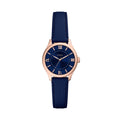 Fossil Gilmore Navy Blue Dial Navy Leather Strap Women's Watch ES5424 - view 1