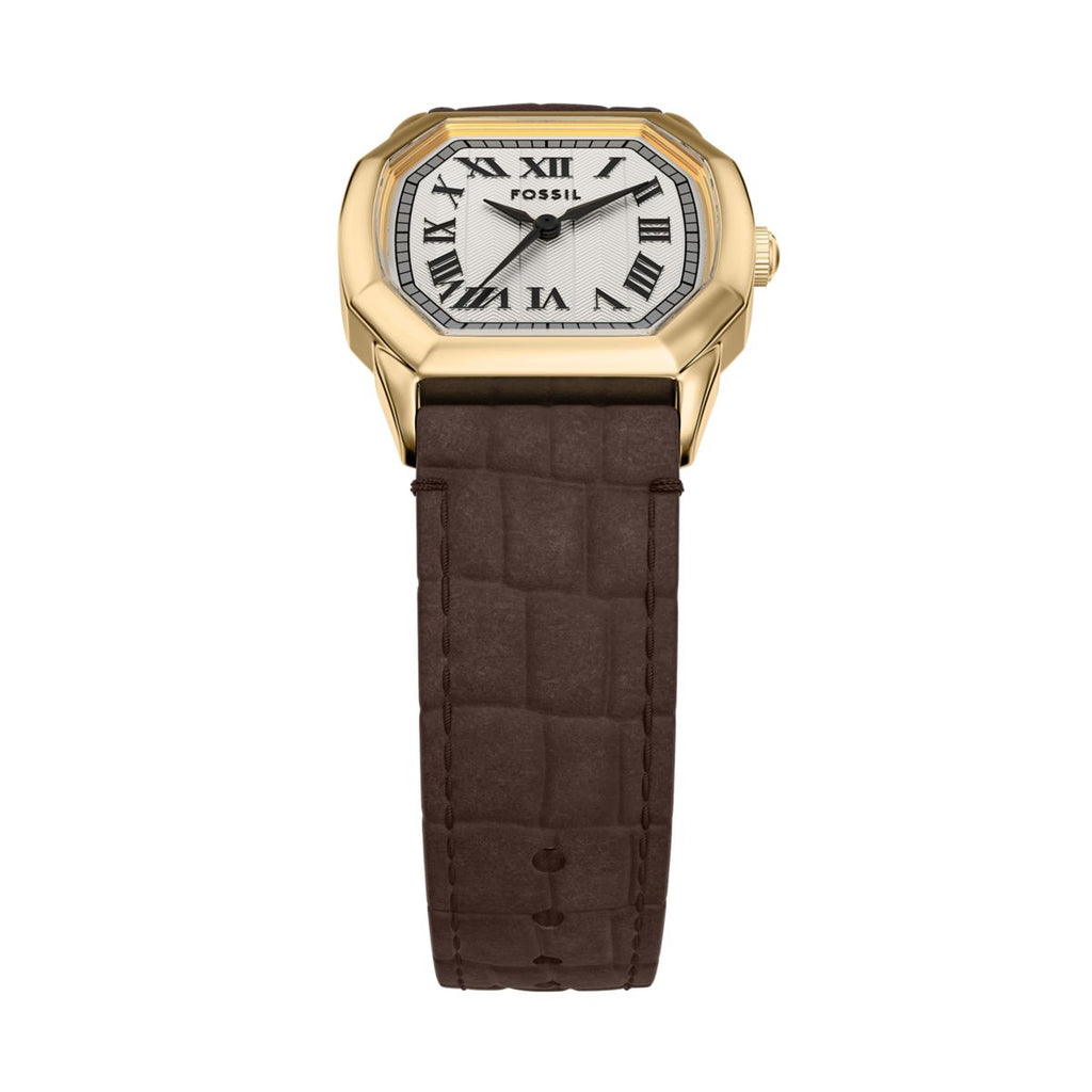 Fossil Harlow Cream Dial Brown Croco Leather Strap Women's Watch ES5426 - view 4