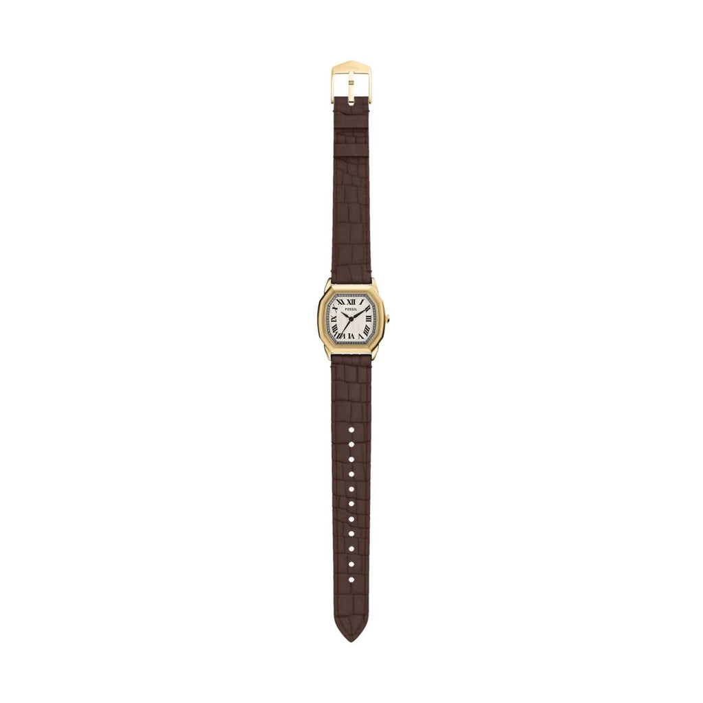 Fossil Harlow Cream Dial Brown Croco Leather Strap Women's Watch ES5426 - view 7