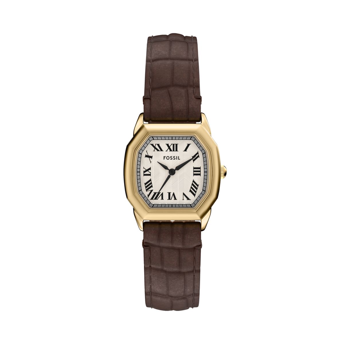 Fossil Harlow Cream Dial Brown Croco Leather Strap Women's Watch ES5426 - view 1