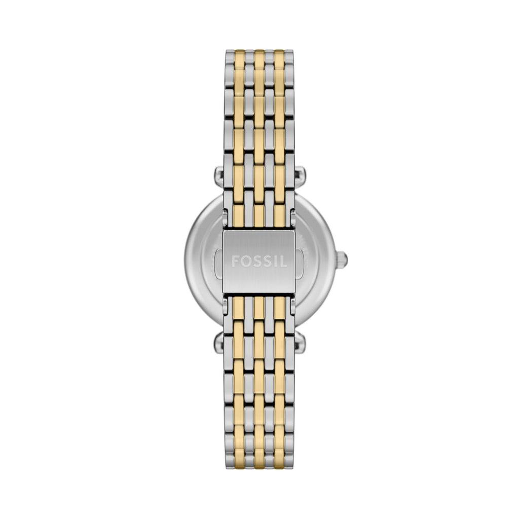 Fossil Carlie Mini Blue Dial Two-Tone Stainless Steel Strap Women's Watch ES5438 - view 2