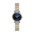 Fossil Carlie Mini Blue Dial Two-Tone Stainless Steel Strap Women's Watch ES5438 - view 1