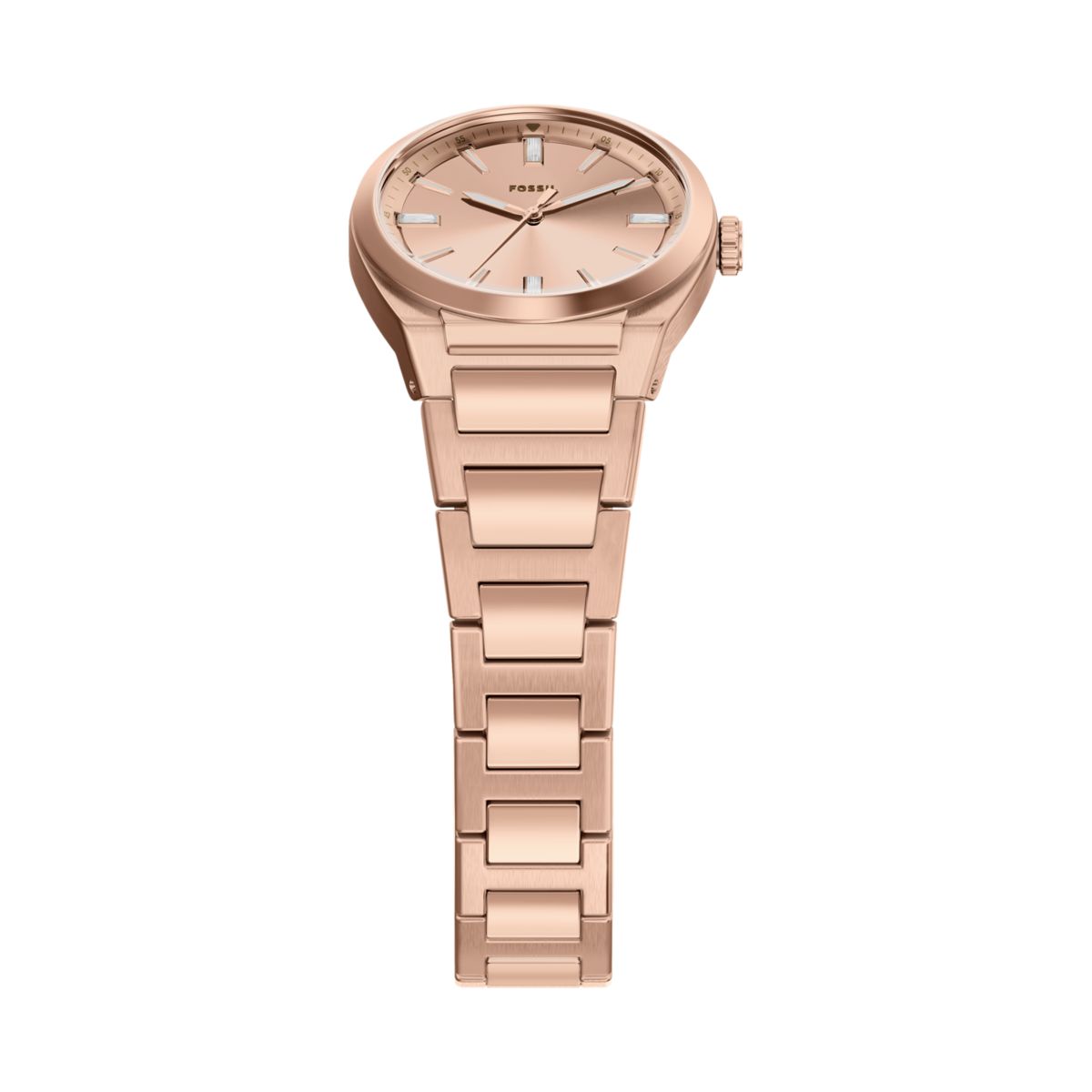 Fossil Everett Rose Gold Dial Rose Gold-Tone Stainless Steel Strap Women's Watch ES5491 - view 4