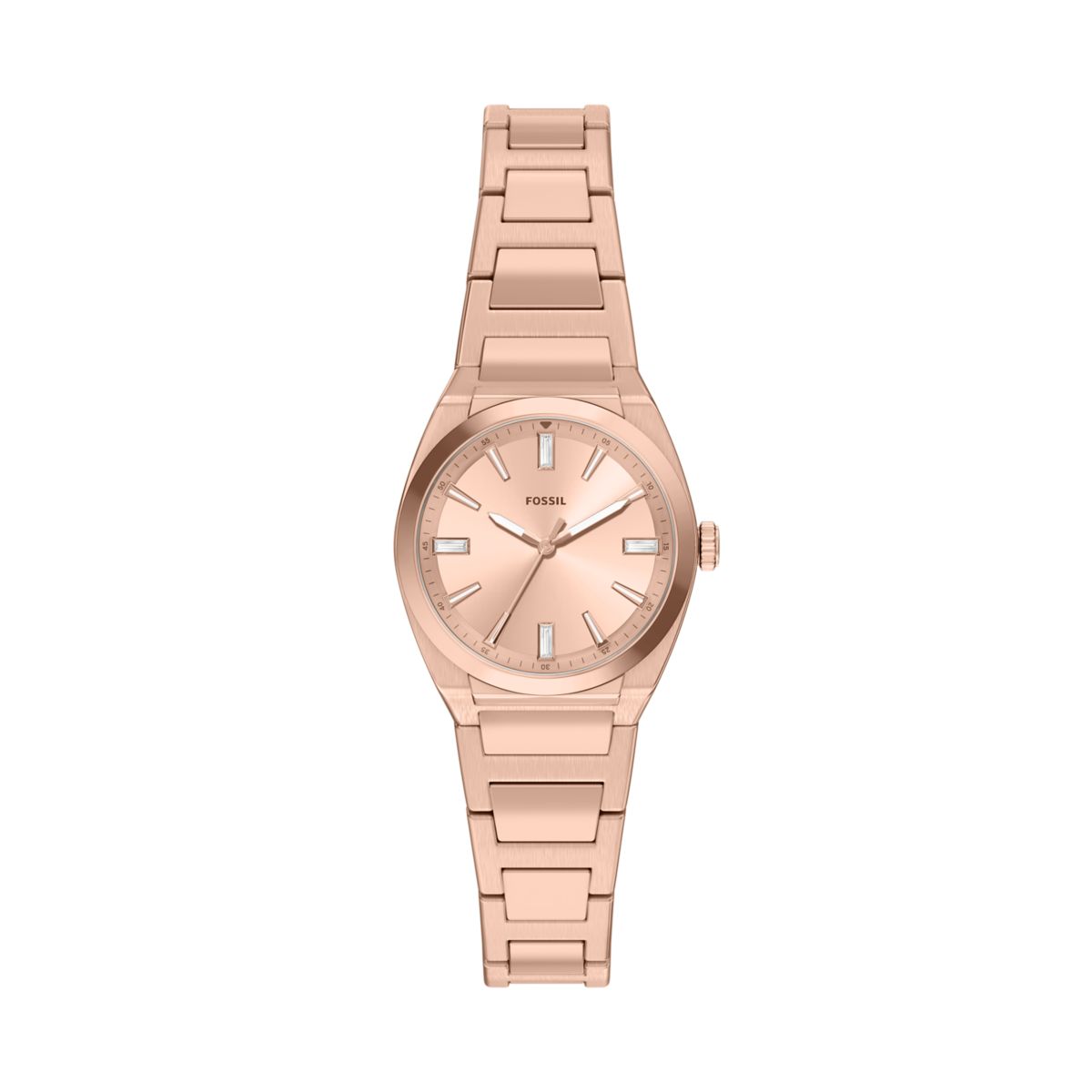 Fossil Everett Rose Gold Dial Rose Gold-Tone Stainless Steel Strap Women's Watch ES5491 - view 1