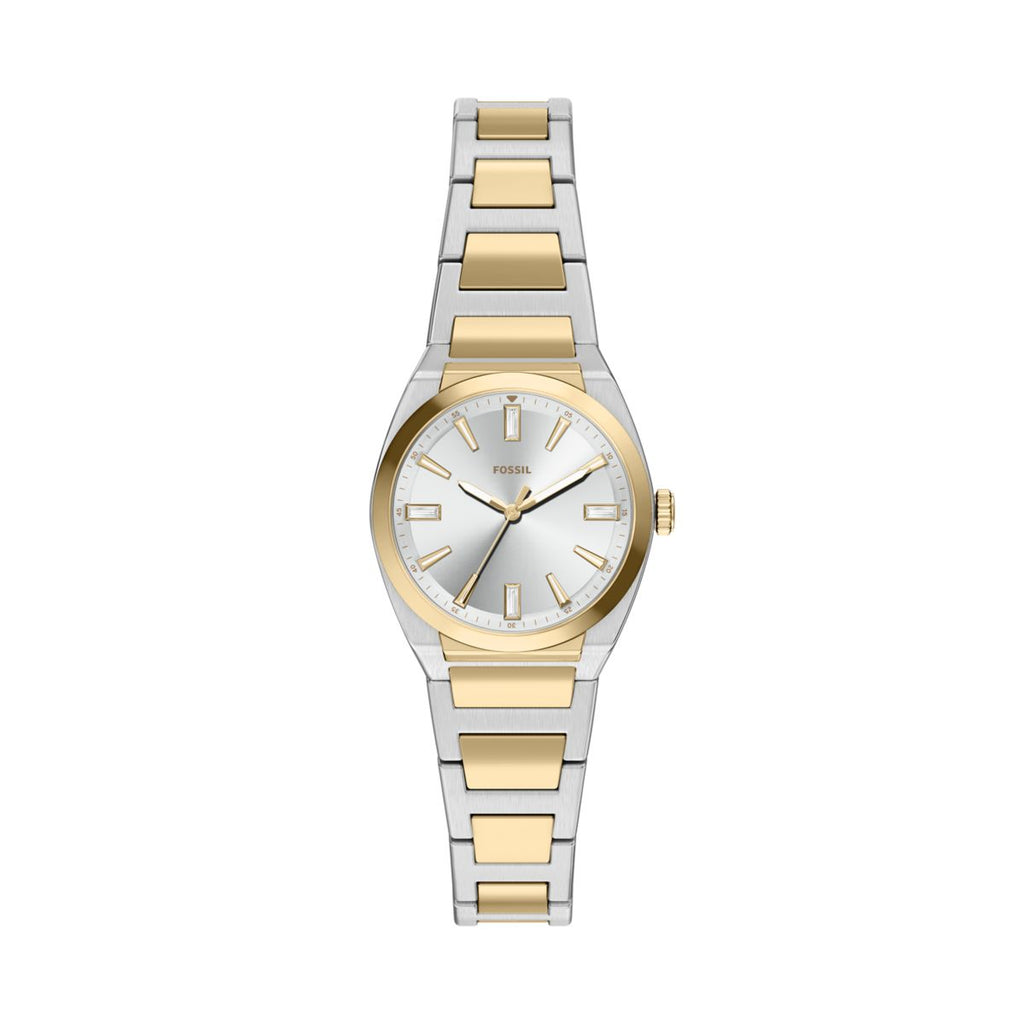 Fossil Everett Silver Dial Two-Tone Stainless Steel Strap Women's Watch ES5494 - view 1