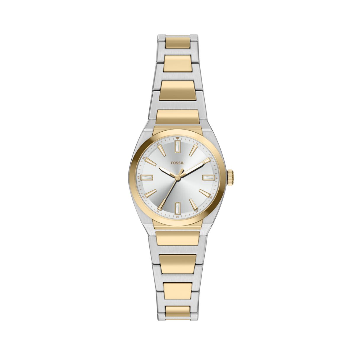 Fossil Everett Silver Dial Two-Tone Stainless Steel Strap Women's Watch ES5494 - view 1