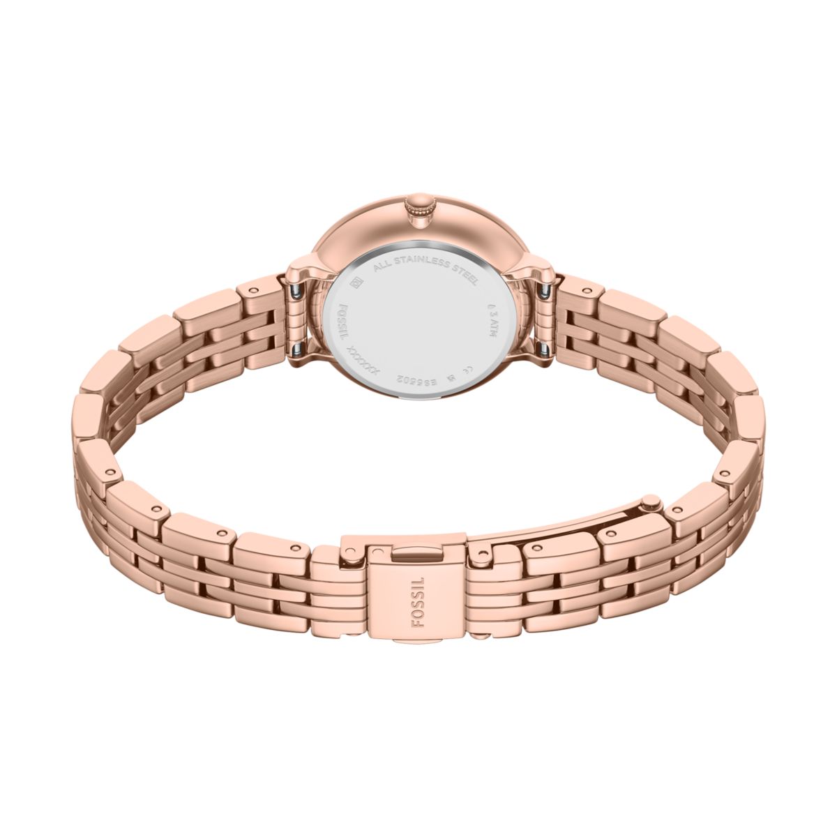 Fossil Heidi White Mother-of-Pearl Dial Rose Gold-Tone Stainless Steel Strap Women's Watch ES5502 - view 5