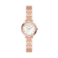 Fossil Heidi White Mother-of-Pearl Dial Rose Gold-Tone Stainless Steel Strap Women's Watch ES5502 - view 1