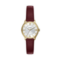 Fossil Gilmore Silver Dial Red Leather Strap Women's Watch ES5510 - view 1