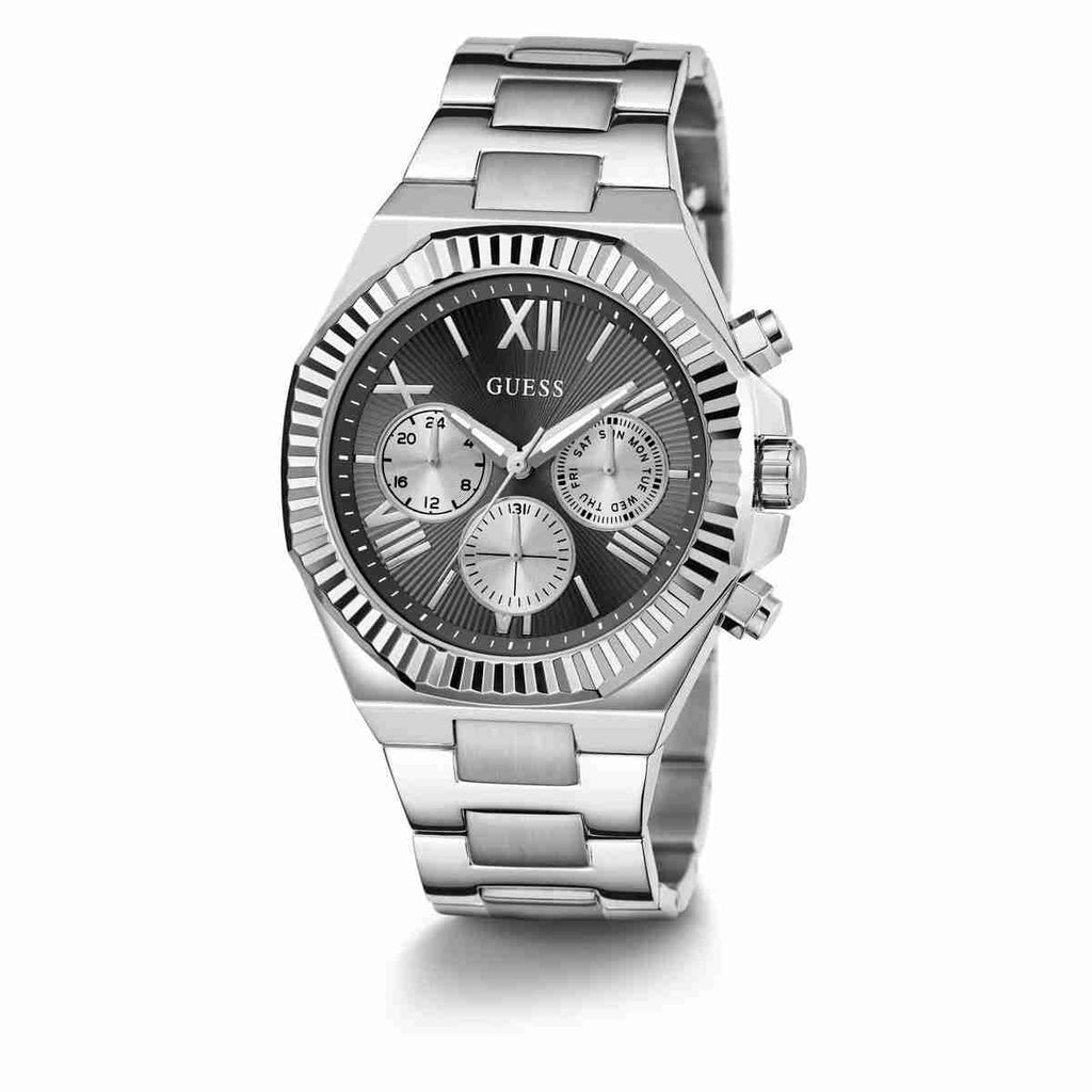 Guess Equity Black Dial Silver-Tone Stainless Steel Strap Men's Watch GW0703G1 - view 7