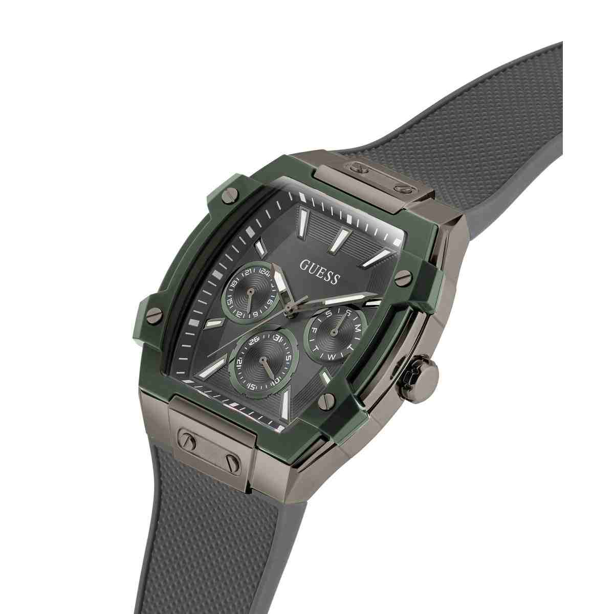 Guess Phoenix Grey Dial Grey Silicone Strap Men's Watch GW0956G3 - view 4
