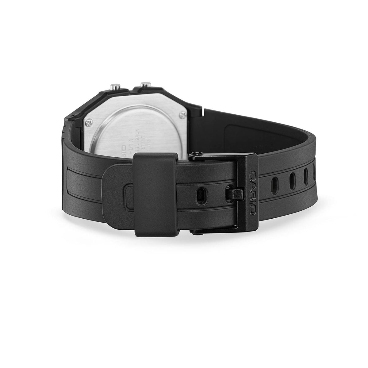 Casio Youth Digital Black Dial Black Resin Strap Unisex Watch F-91W-1Q – view 5
