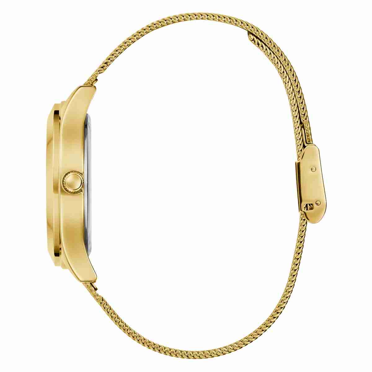 Guess Glitz Plaque Champagne Dial Gold-Tone Steel Mesh Strap Women's Watch GW0835L2 - view 2