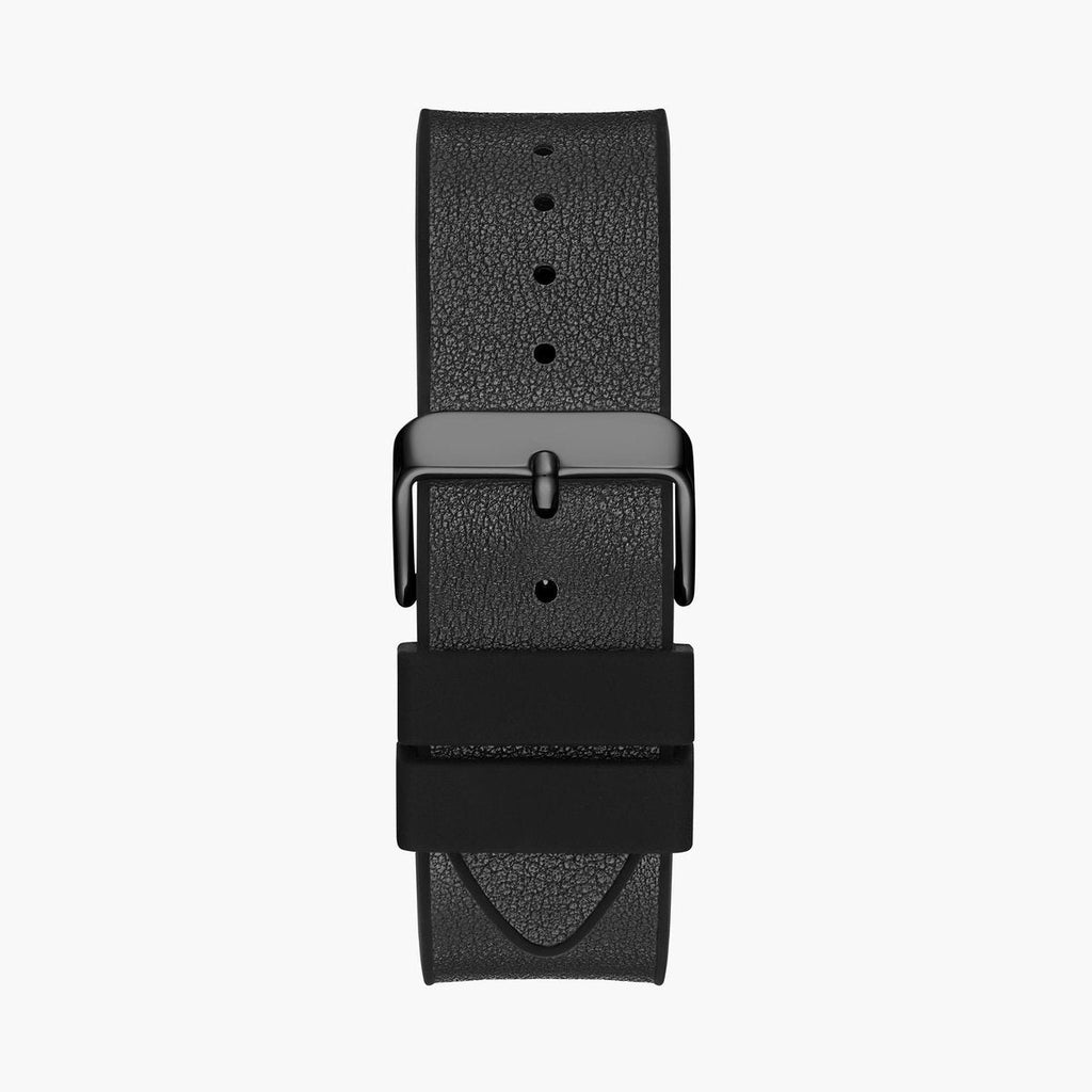 Guess Tonneau Black Dial Black Leather Strap Men's Watch GW0386G1 - view 6