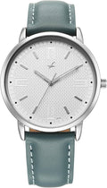 Fastrack Stunners X Special Edition Silver Dial Leather Strap Men's Watch 38159SL01 - view 1