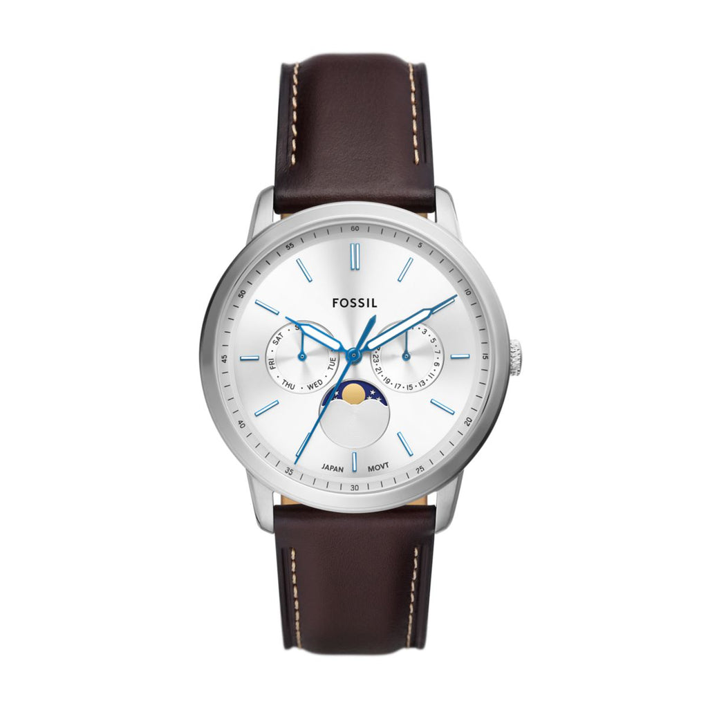 Fossil Neutra Moonphase Multifunction Brown Leather Strap Men's Watch FS5905 - view 1