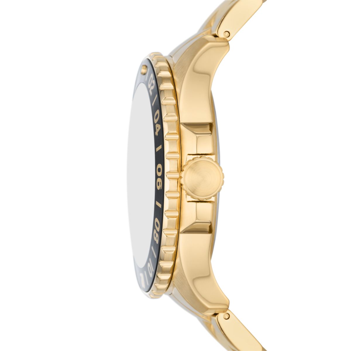 Fossil Blue GMT Black Dial Gold-Tone Stainless Steel Strap Men's Watch FS5990 - view 3