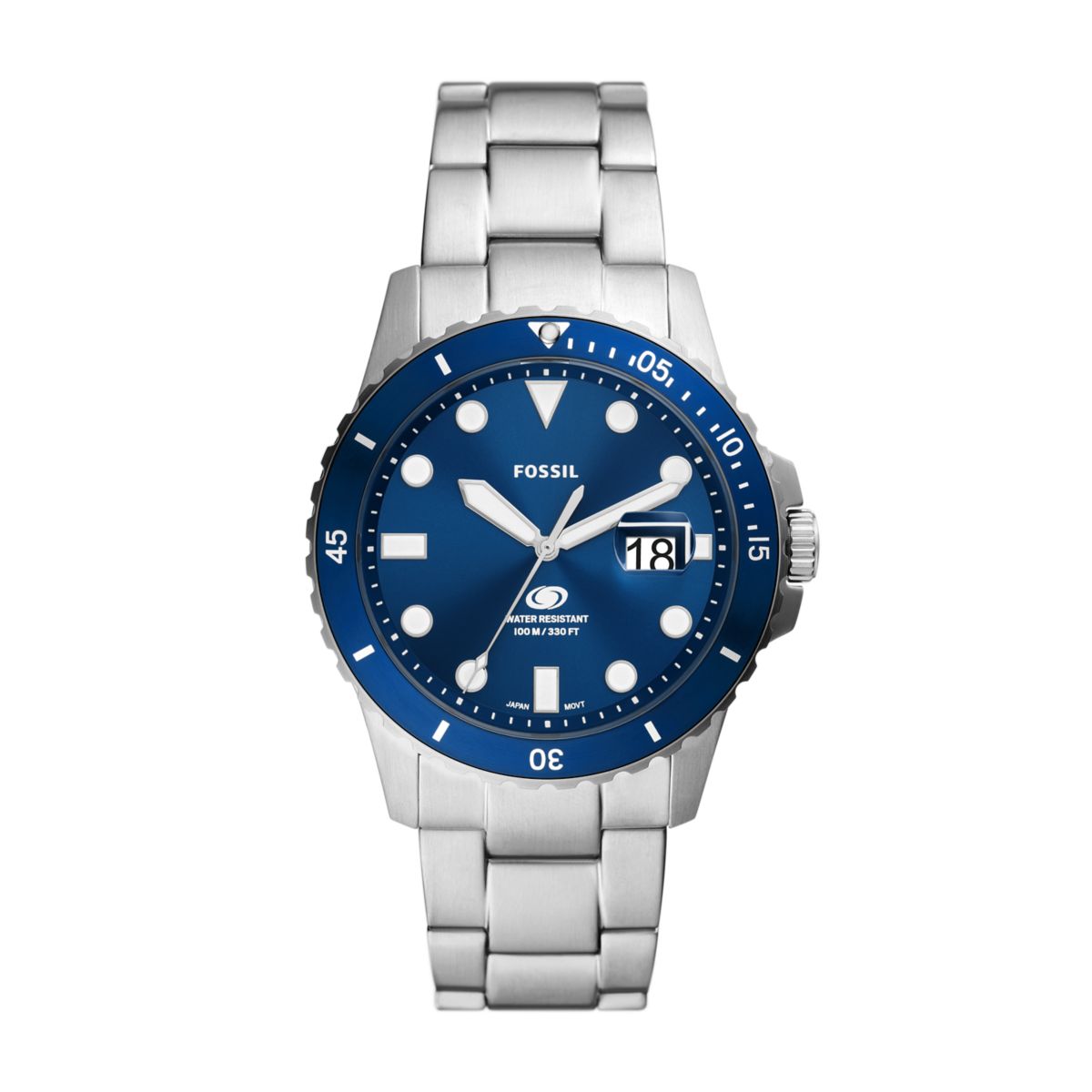 Fossil Blue Dive Blue Dial Stainless Steel Strap Men's Watch FS6029 - view 1