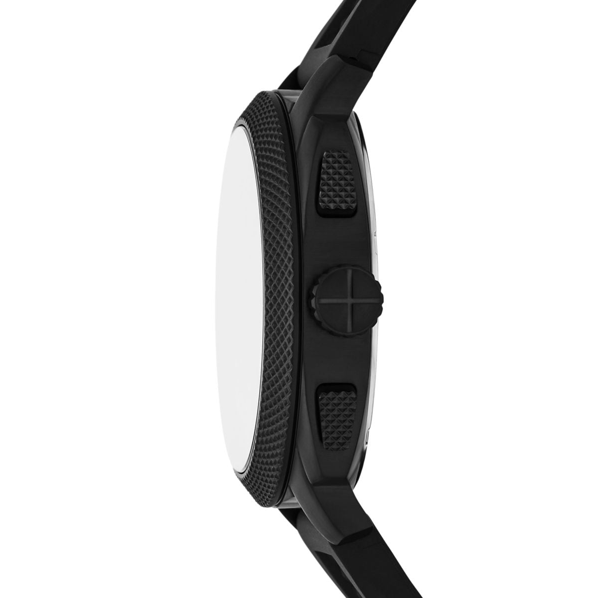 Fossil Machine Chronograph Black Dial Black Silicone Strap Men's Watch FS6099 - view 3