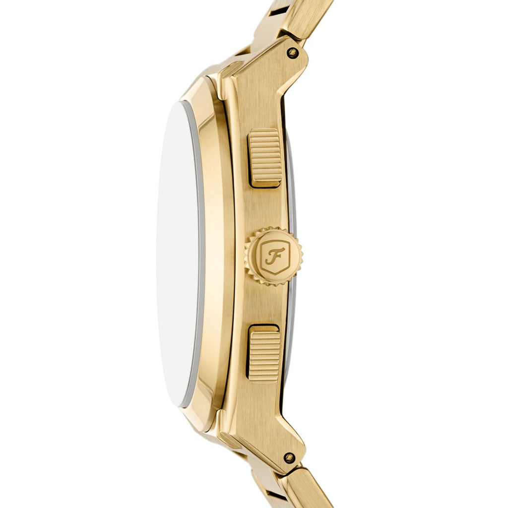Fossil Everett Chronograph Champagne Dial Gold-Tone Stainless Steel Strap Men's Watch FS6119 - view 3