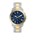 Fossil Grant Chronograph Blue Dial Two-Tone Stainless Steel Strap Men's Watch FS6132 - view 1