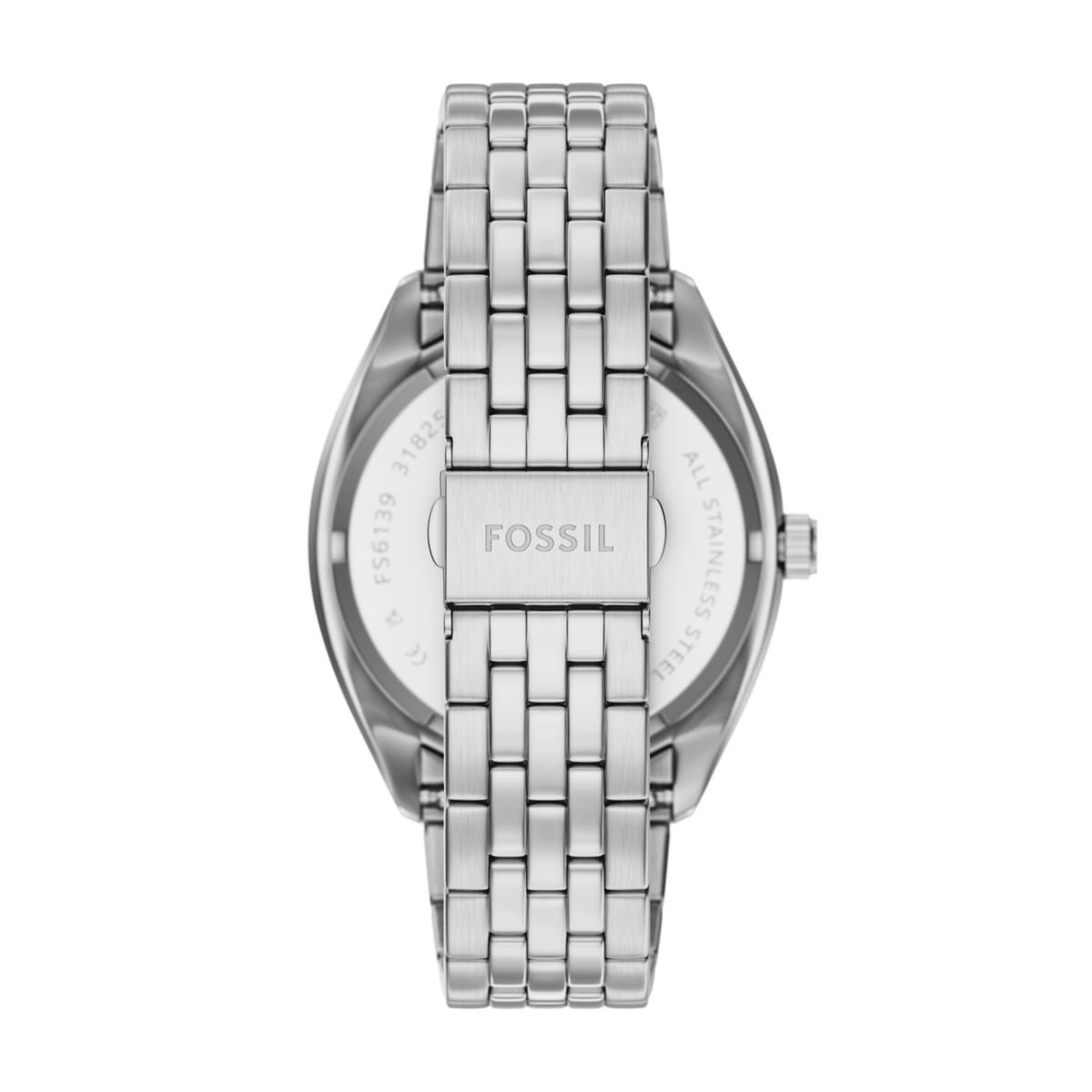 Fossil Campbell Black Dial Stainless Steel Strap Men's Watch FS6139 - view 2