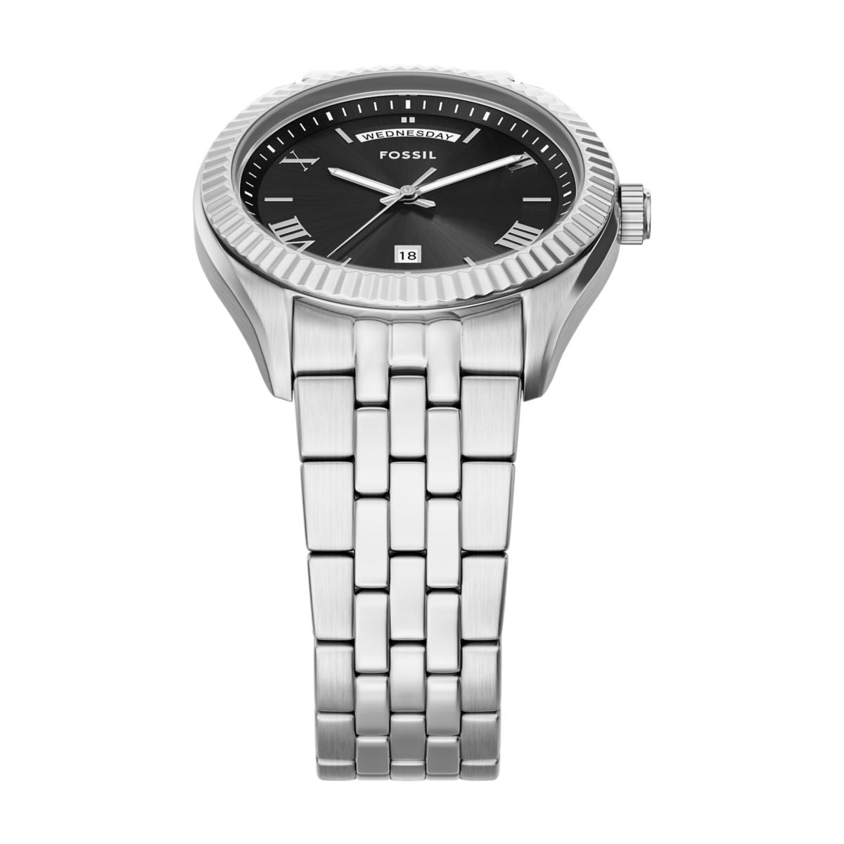 Fossil Campbell Black Dial Stainless Steel Strap Men's Watch FS6139 - view 4