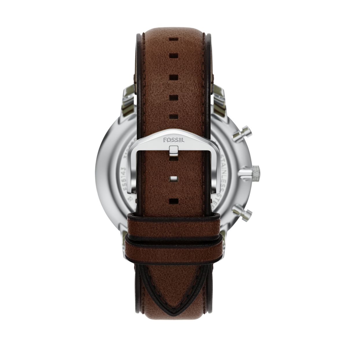 Fossil Neutra Chronograph Brown Dial Brown Leather Strap Men's Watch FS6143 - view 2