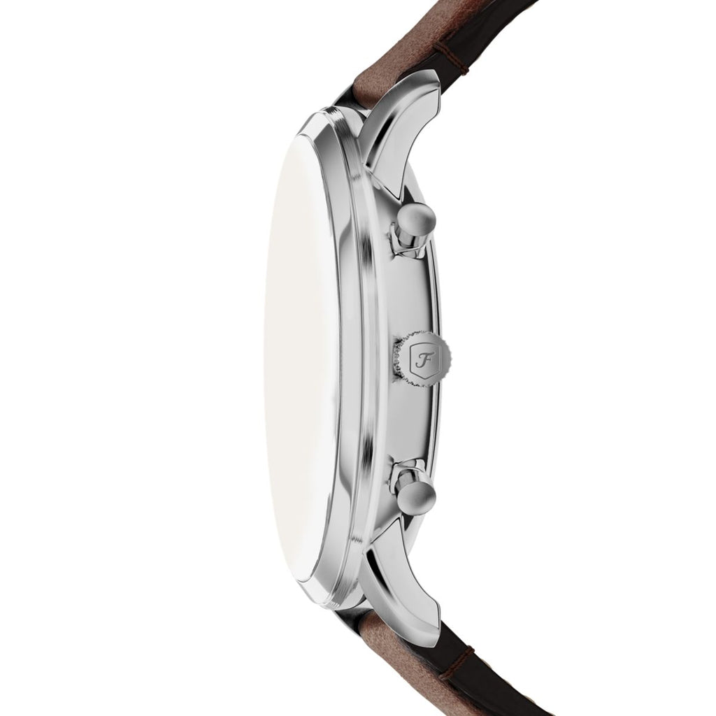 Fossil Neutra Chronograph Brown Dial Brown Leather Strap Men's Watch FS6143 - view 3