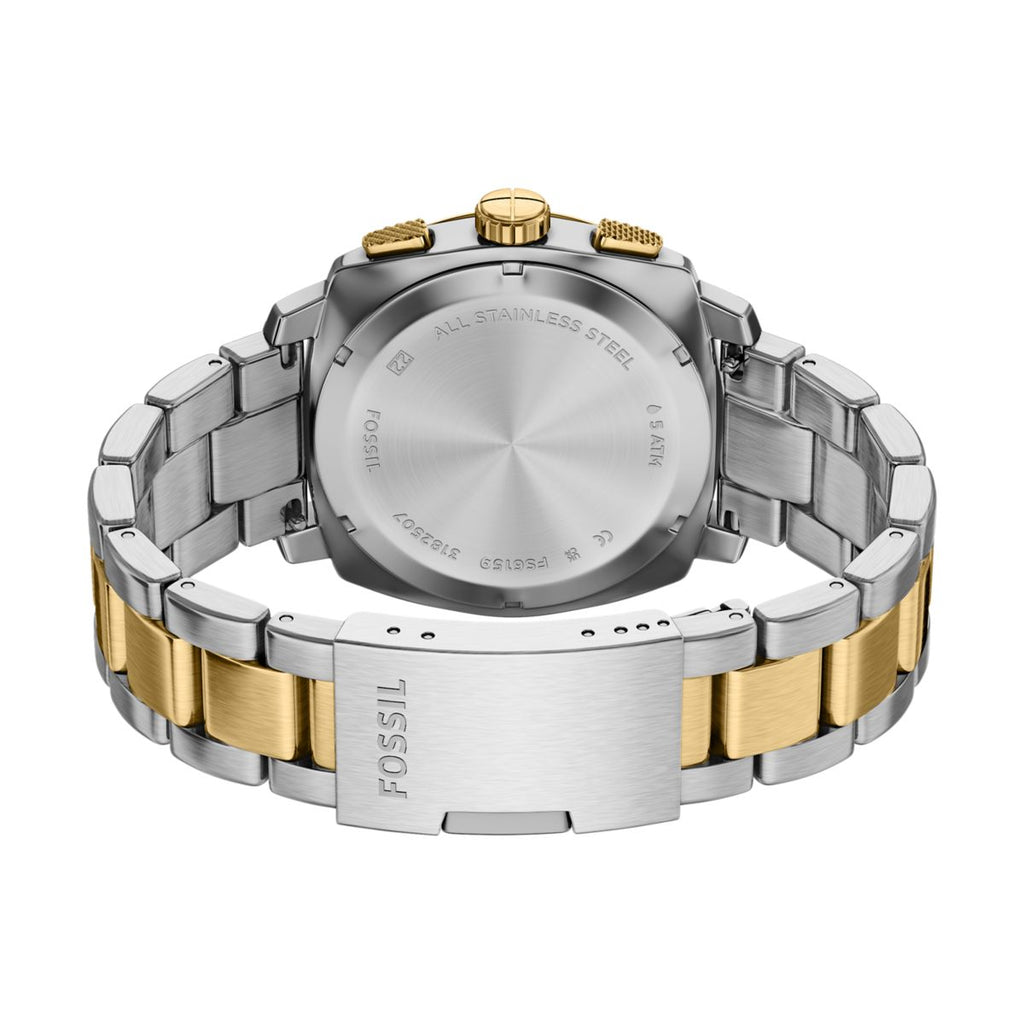 Fossil Machine Chronograph Black Dial Two-Tone Stainless Steel Strap Men's Watch FS6159 - view 5