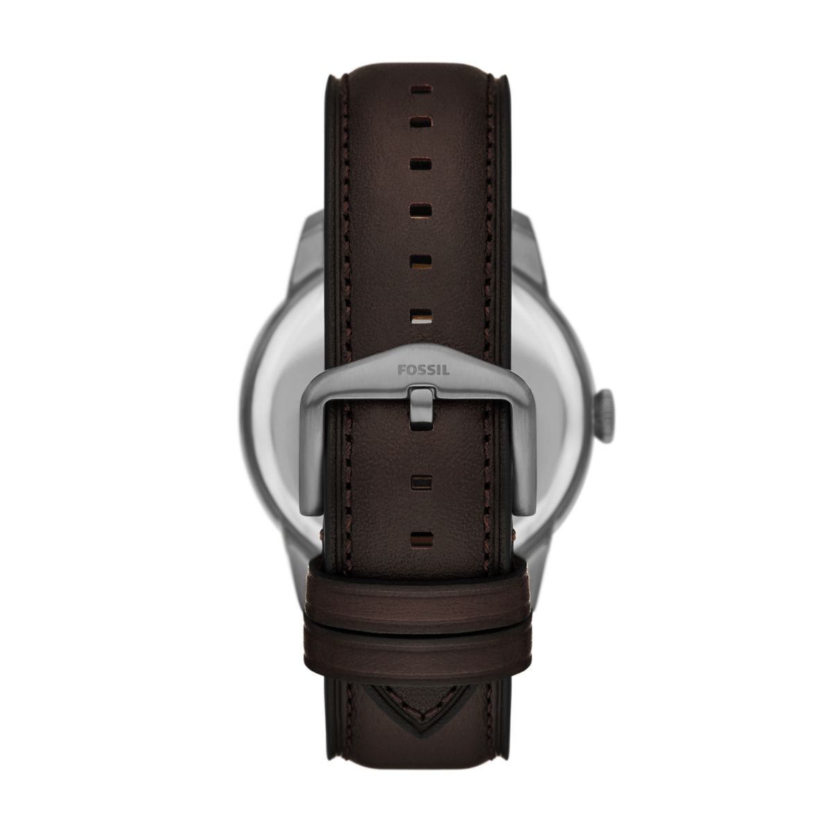 Fossil Townsman Big Tic Two-Tone Dial Brown Leather Strap Men's Watch FS6191 - view 2