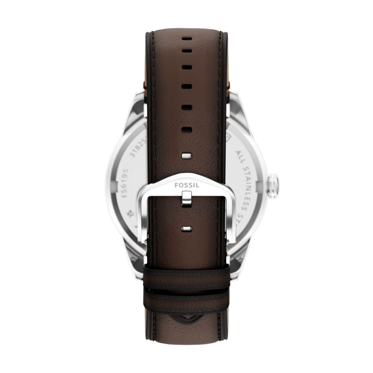 Fossil Pearson Multifunction Navy Blue Dial Brown Leather Strap Men's Watch FS6195 - view 2